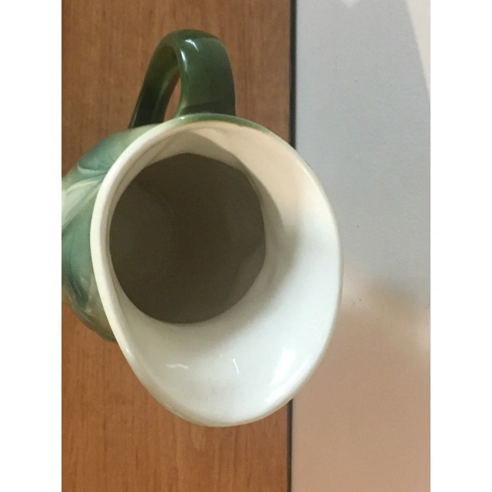 Vintage Royal Copley Green/Yellow CERAMIC PITCHER WITH PEARS